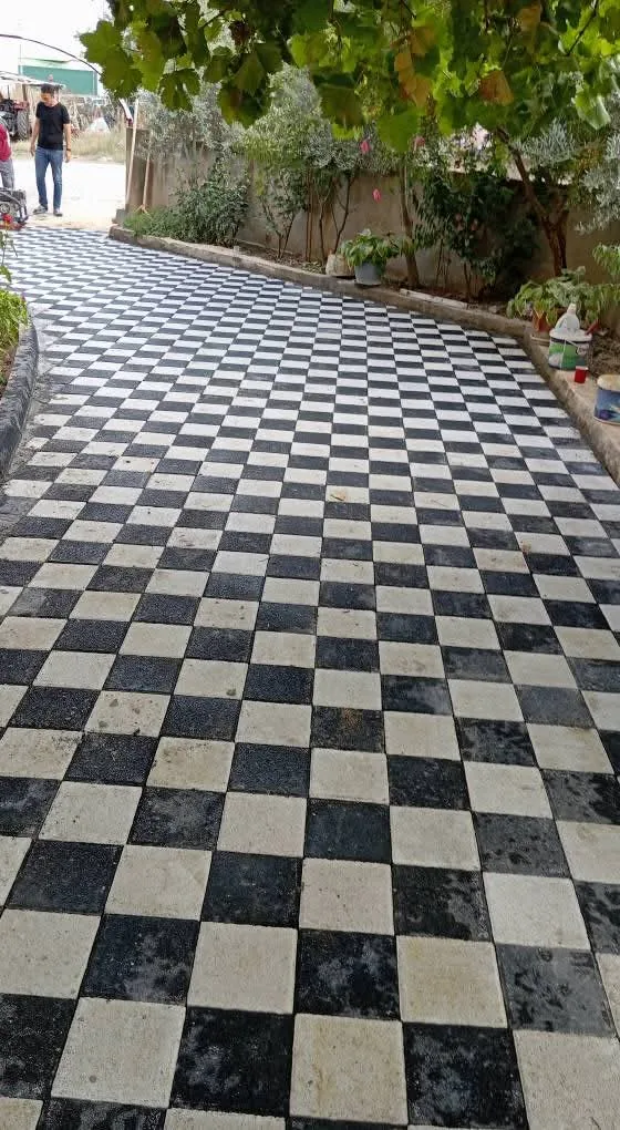 Villalar Bölgesi Peyzaj Taş Bordür
